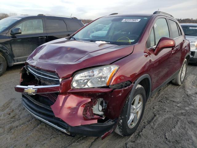 Photo 2 from auction – 2016 CHEVROLET TRAX 1LT with VIN 3GNCJPSB2GL239734