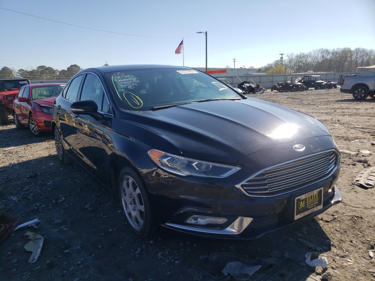 FORD FUSION TIT 2017 with VIN 3FA6P0K95HR130925 - Photo from auction