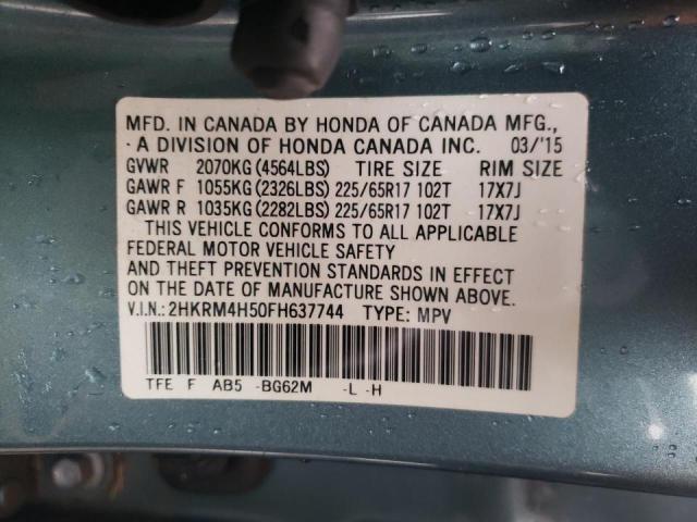 Photo 10 from auction – 2015 HONDA CR-V EX with VIN 2HKRM4H50FH637744