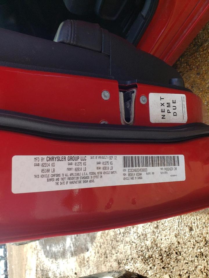 Photo 10 from auction – 2013 DODGE CHARGER SE with VIN 2C3CDXBG5DH536923