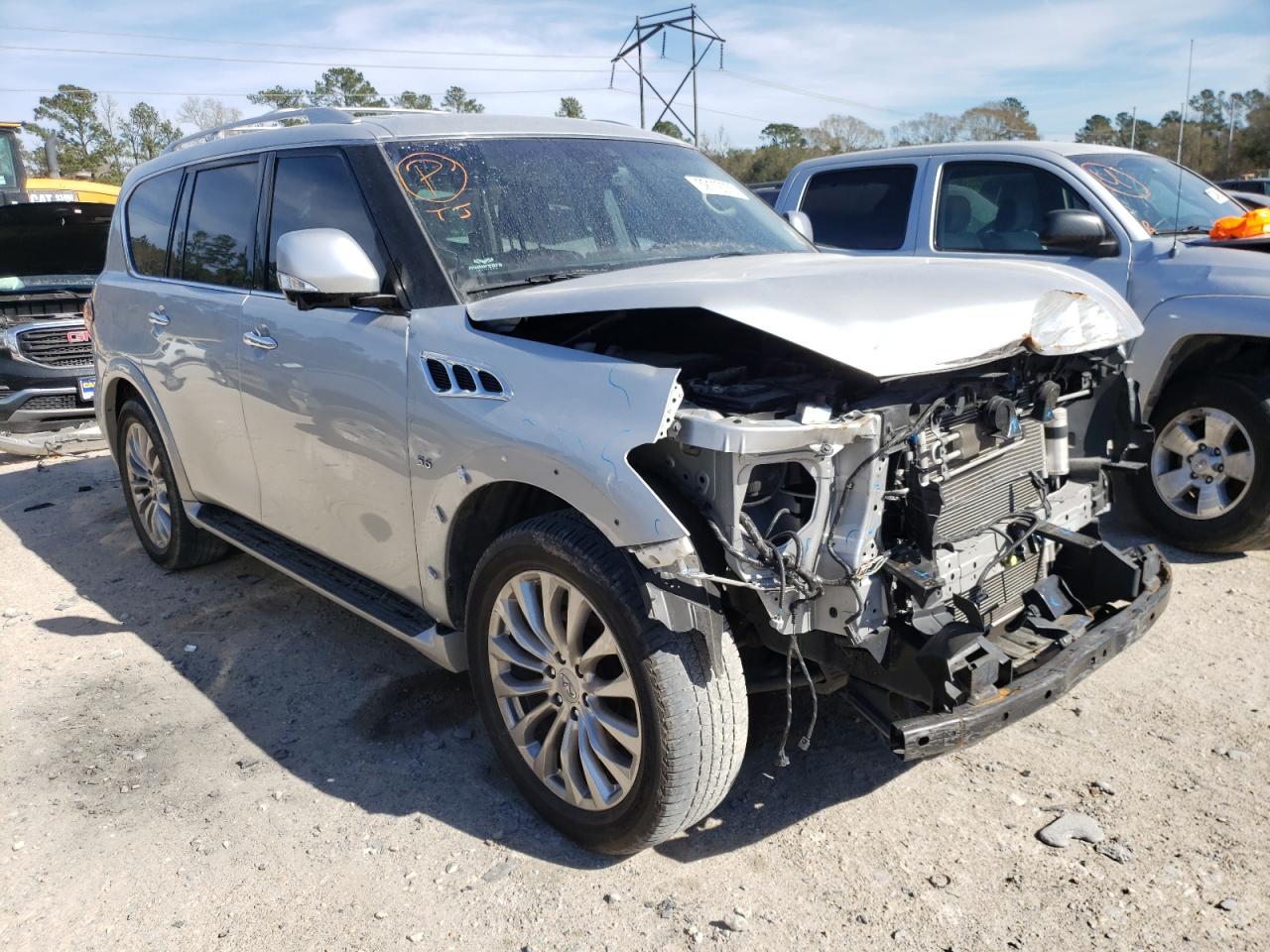 INFINITI QX80 BASE 2017 with VIN JN8AZ2NF1H9647232 - Photo from auction