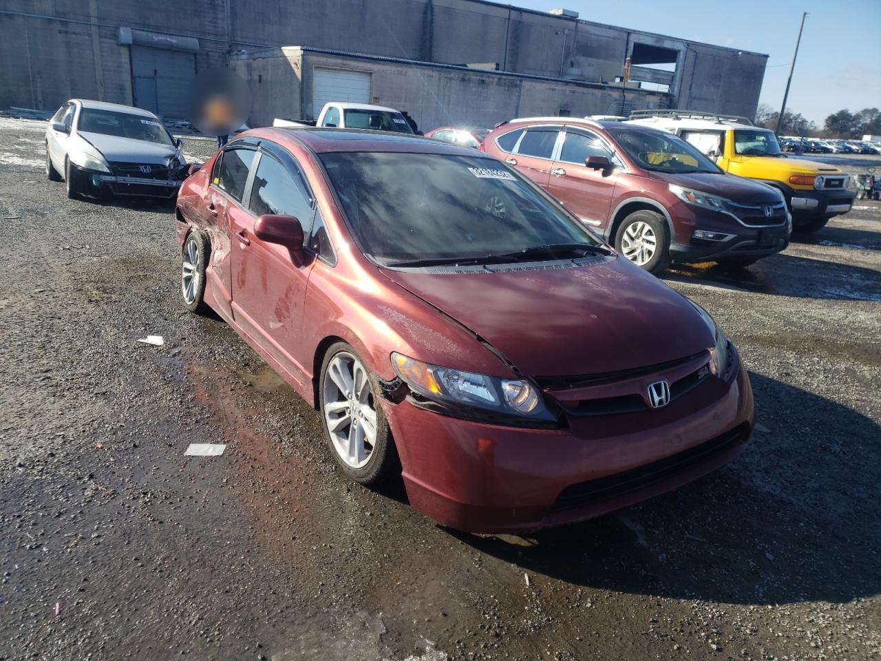 Photo 1 from auction – 2007 HONDA CIVIC SI with VIN 2HGFA55517H714591