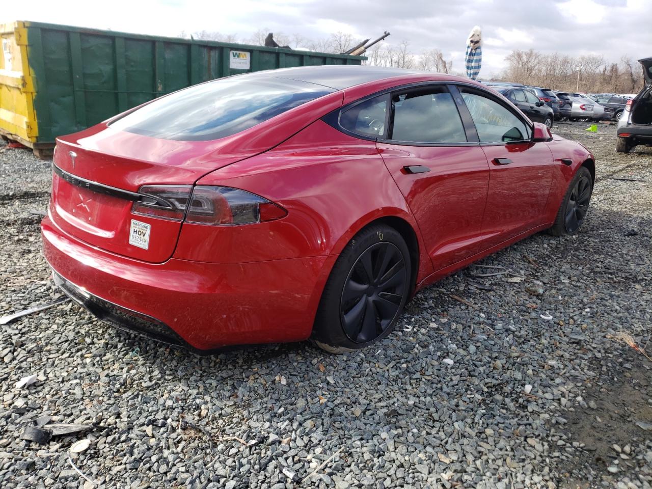 Photo 4 from auction – 2021 TESLA MODEL S with VIN 5YJSA1E53MF440219