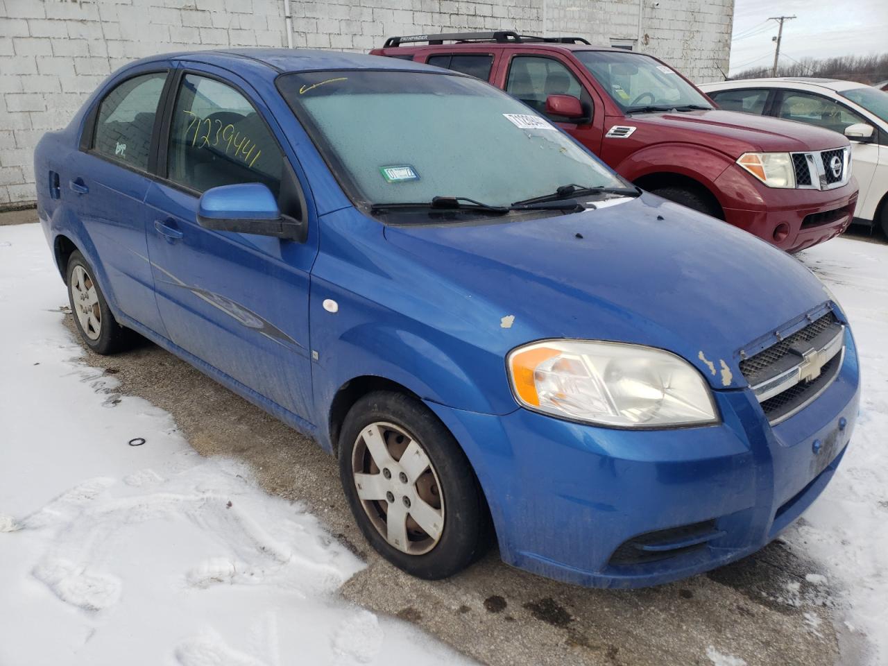CHEVROLET AVEO 2008 with VIN KL1TD56688B161892 - Photo from auction
