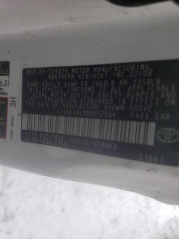 Photo 10 from auction – 2009 TOYOTA CAMRY BASE with VIN 4T4BE46K29R052554