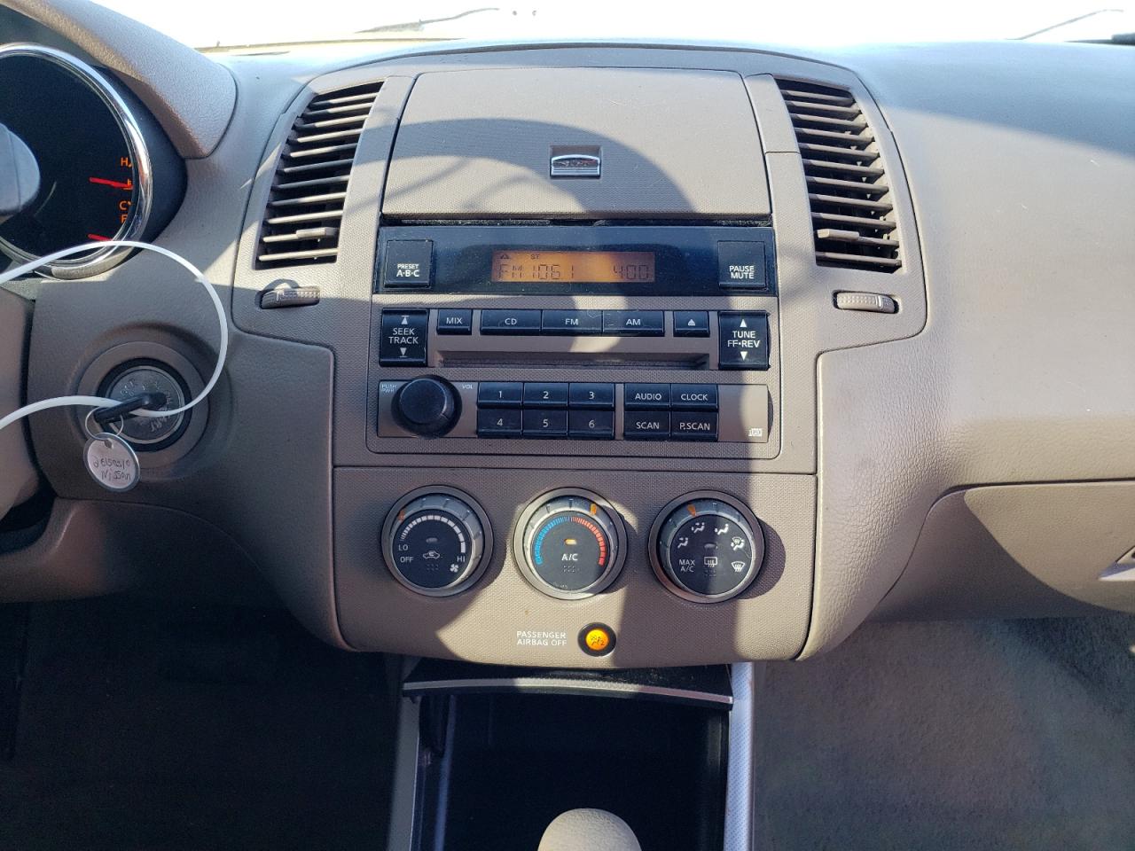 Photo 9 from auction – 2006 NISSAN ALTIMA S with VIN 1N4AL11D96C244777