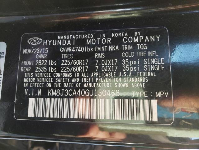 Photo 10 from auction – 2016 HYUNDAI TUCSON LIM with VIN KM8J3CA40GU130468