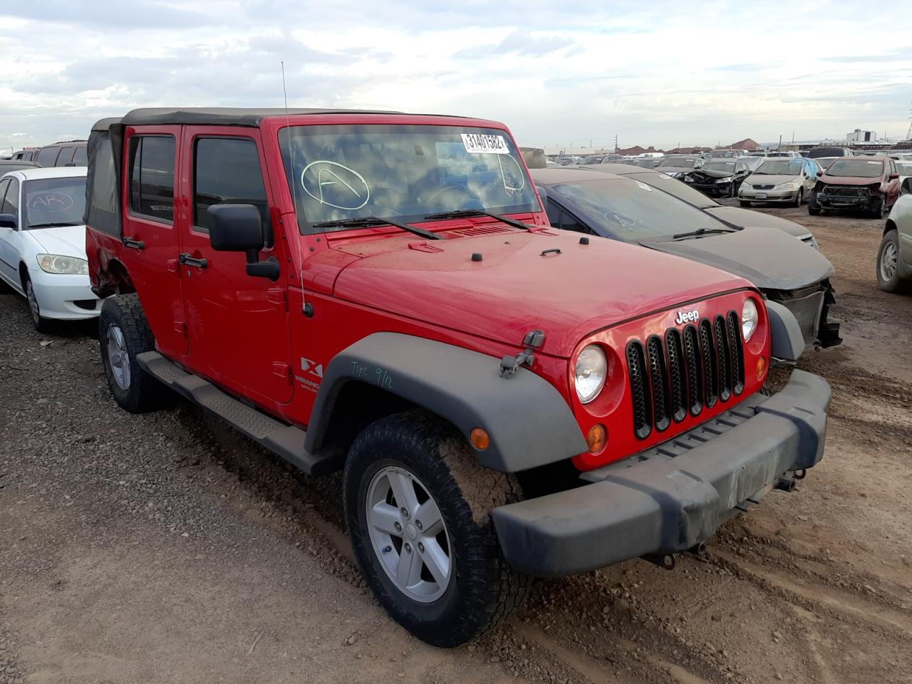 JEEP WRANGLER U 2008 with VIN 1J4GA391X8L509705 - Photo from auction