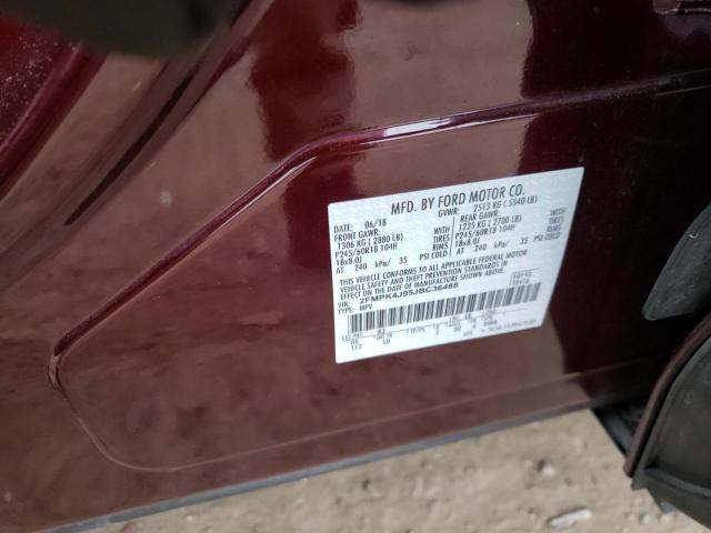 Photo 10 from auction – 2018 FORD EDGE SEL with VIN 2FMPK4J95JBC36488