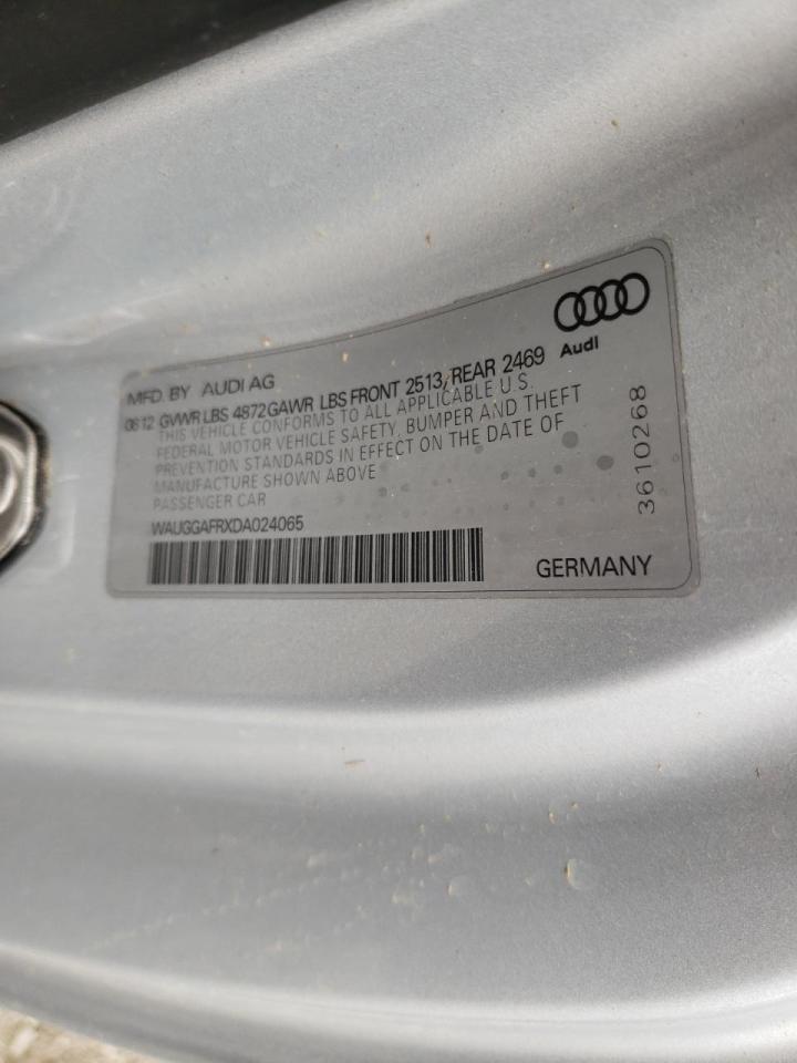 Photo 10 from auction – 2013 AUDI S5 PREMIUM with VIN WAUGGAFRXDA024065