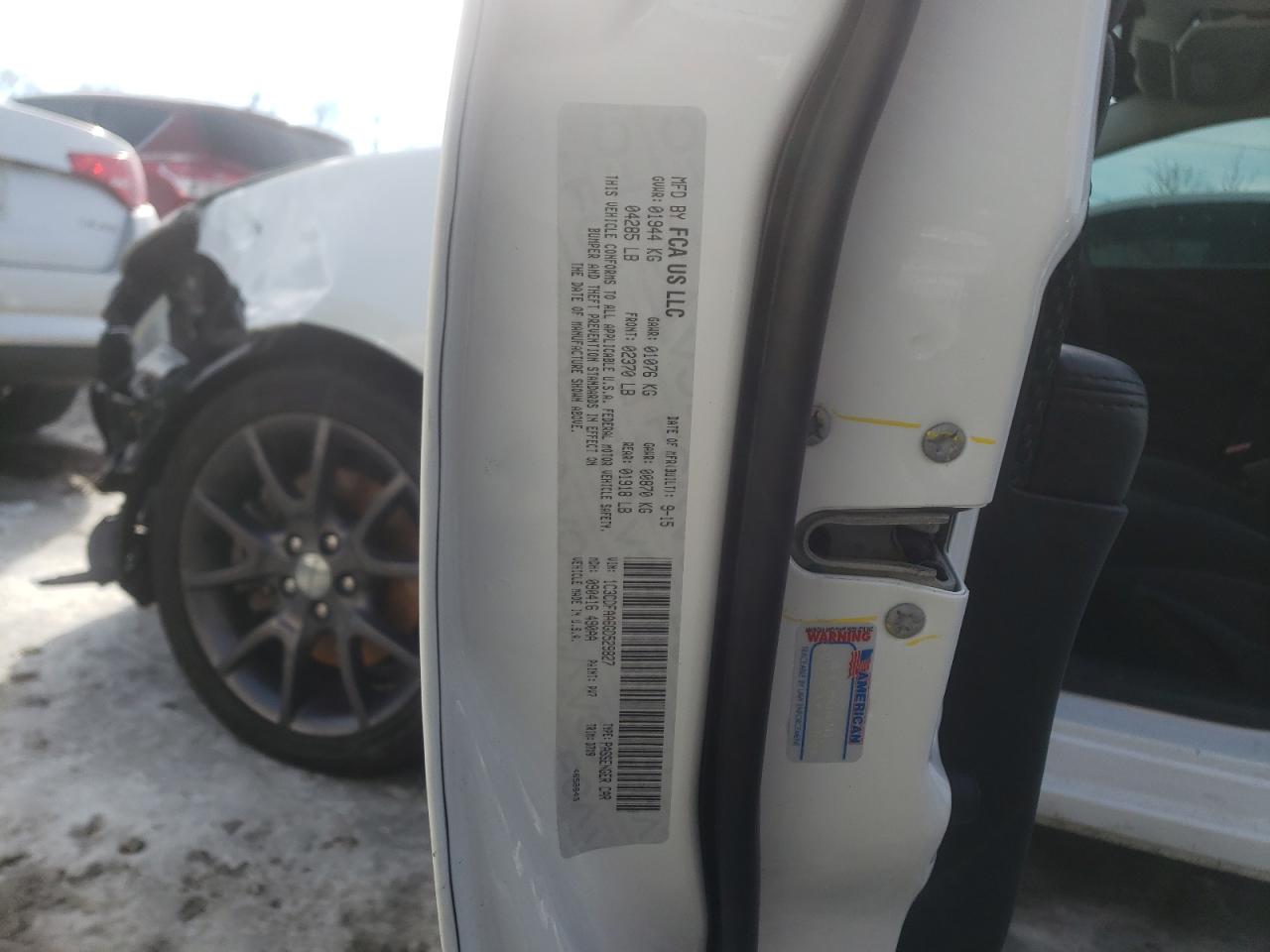 Photo 10 from auction – 2016 DODGE DART SE with VIN 1C3CDFAA6GD529827