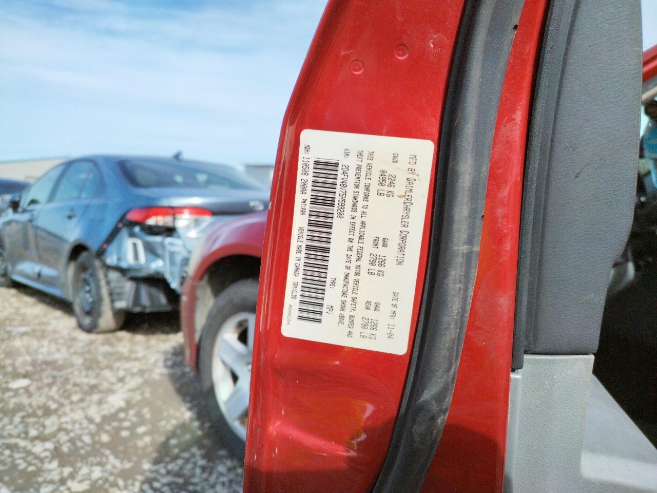 Photo 10 from auction – 2005 DODGE MAGNUM SXT with VIN 2D4FV48V75H599200