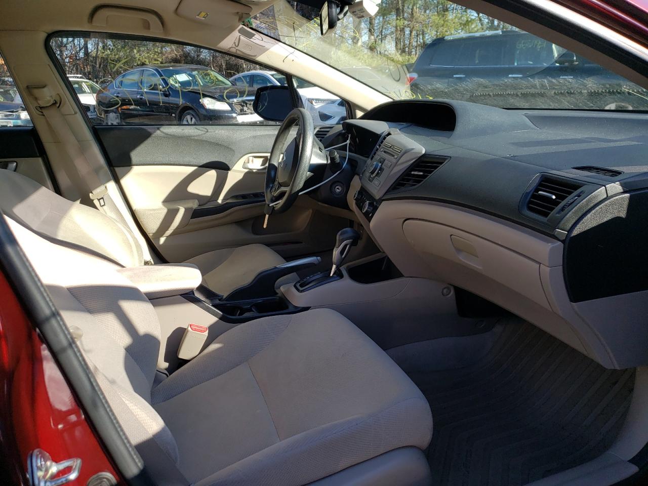 Photo 5 from auction – 2012 HONDA CIVIC LX with VIN 2HGFB2F55CH584674