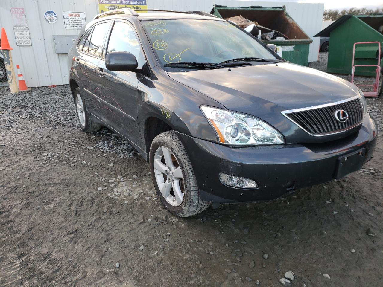 LEXUS RX 350 2007 with VIN 2T2HK31U07C032748 - Photo from auction