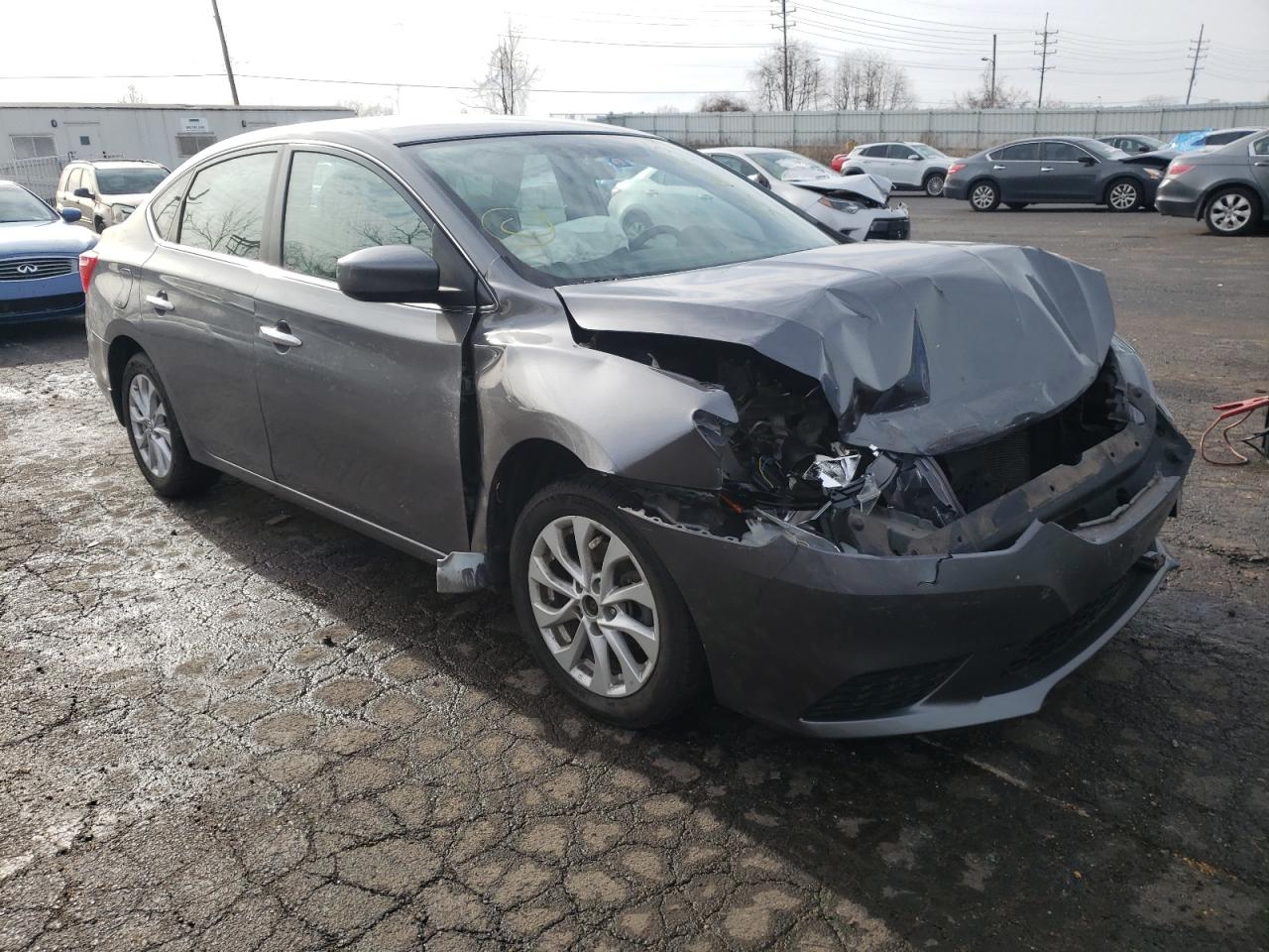 NISSAN SENTRA S 2018 with VIN 3N1AB7AP4JY322993 - Photo from auction