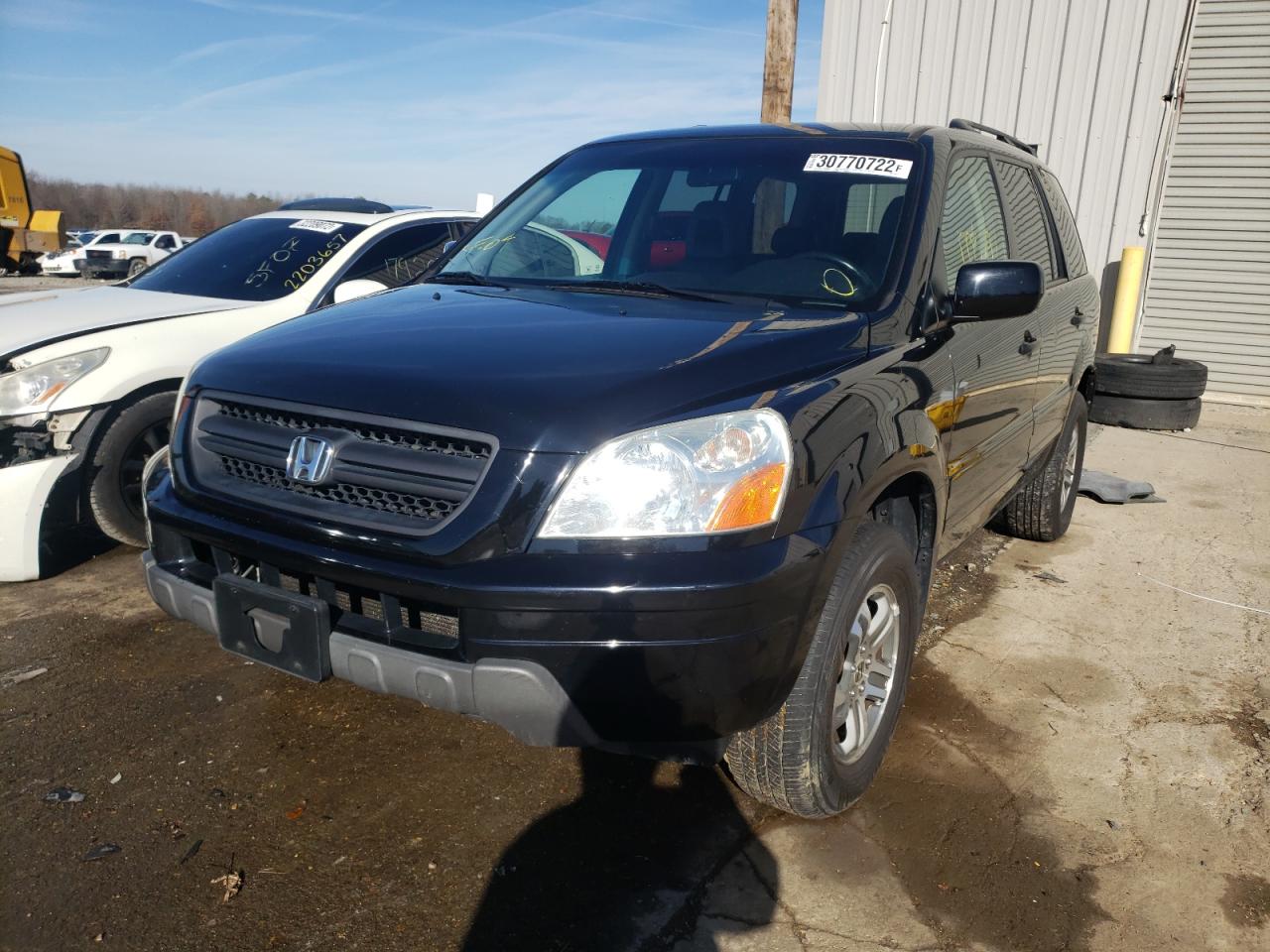 Photo 2 from auction – 2004 HONDA PILOT EXL with VIN 2HKYF18614H581212