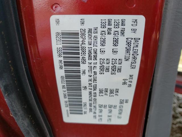 Photo 10 from auction – 2006 DODGE GRAND CARA with VIN 2D8GP44L66R914050