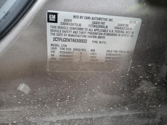 Photo 10 from auction – 2010 GMC TERRAIN SL with VIN 2CTFLCEW7A6306822