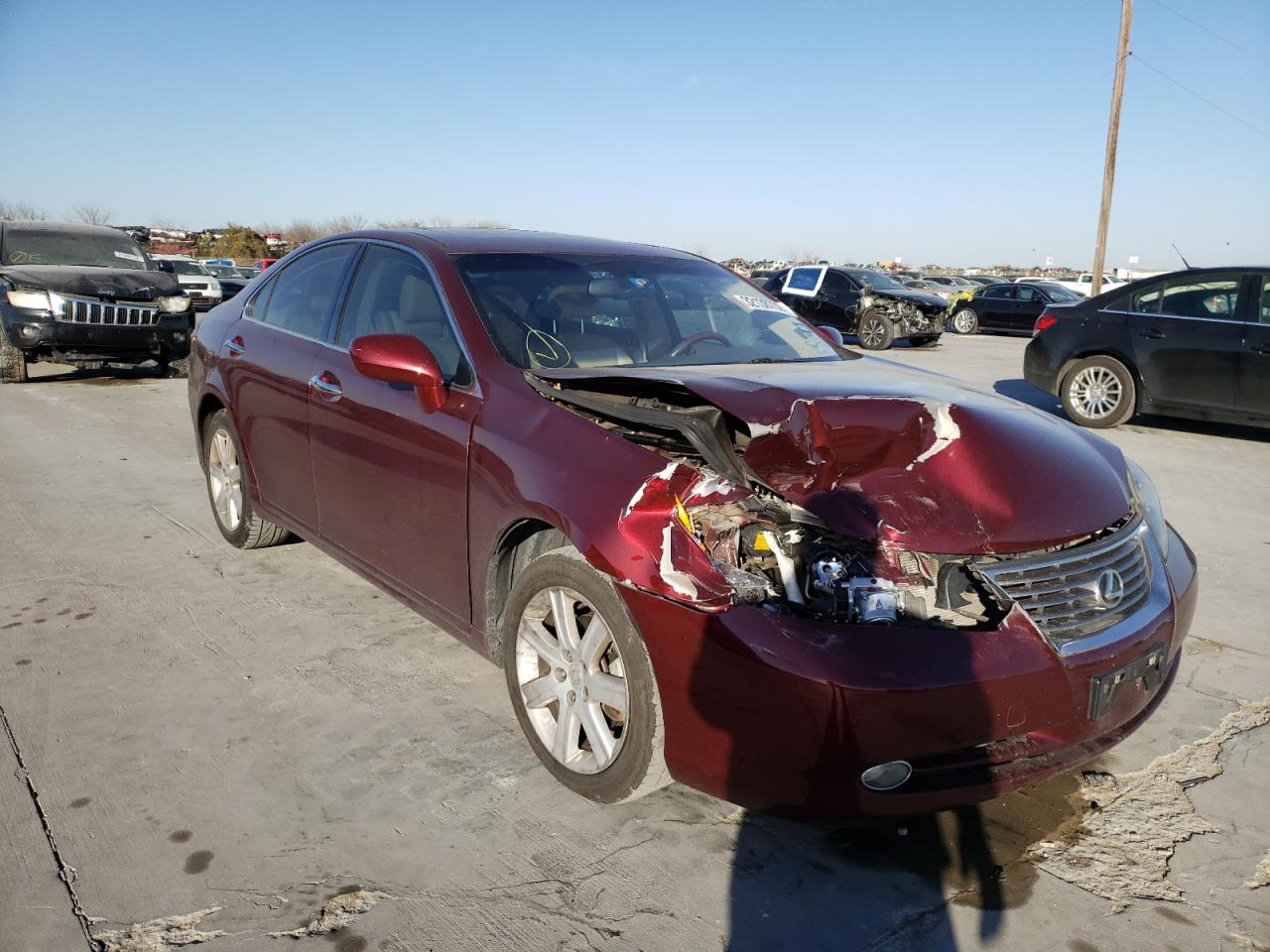 LEXUS ES 350 2008 with VIN JTHBJ46G282216917 - Photo from auction