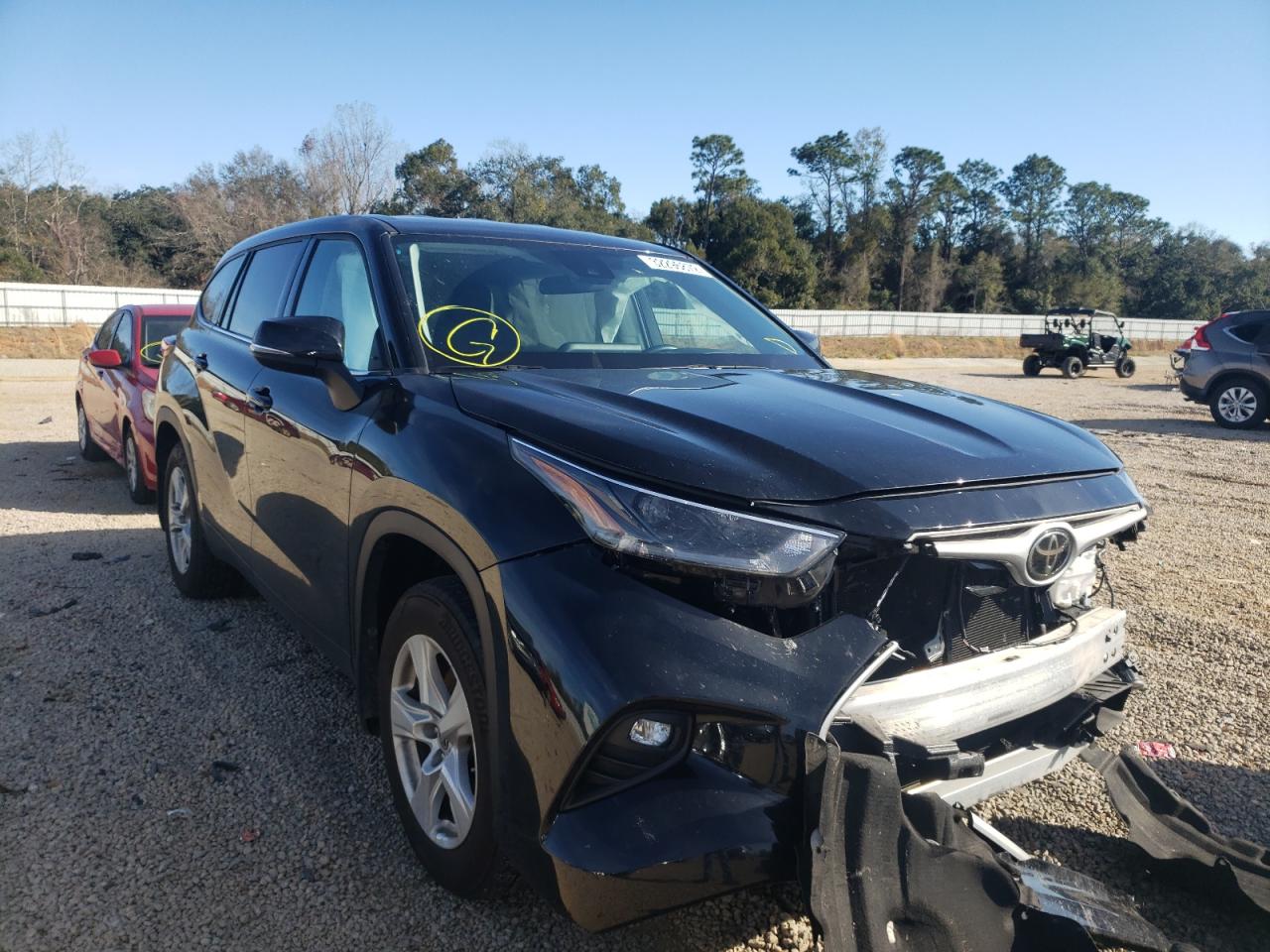 TOYOTA HIGHLANDER 2021 with VIN 5TDZZRAH9MS521842 - Photo from auction