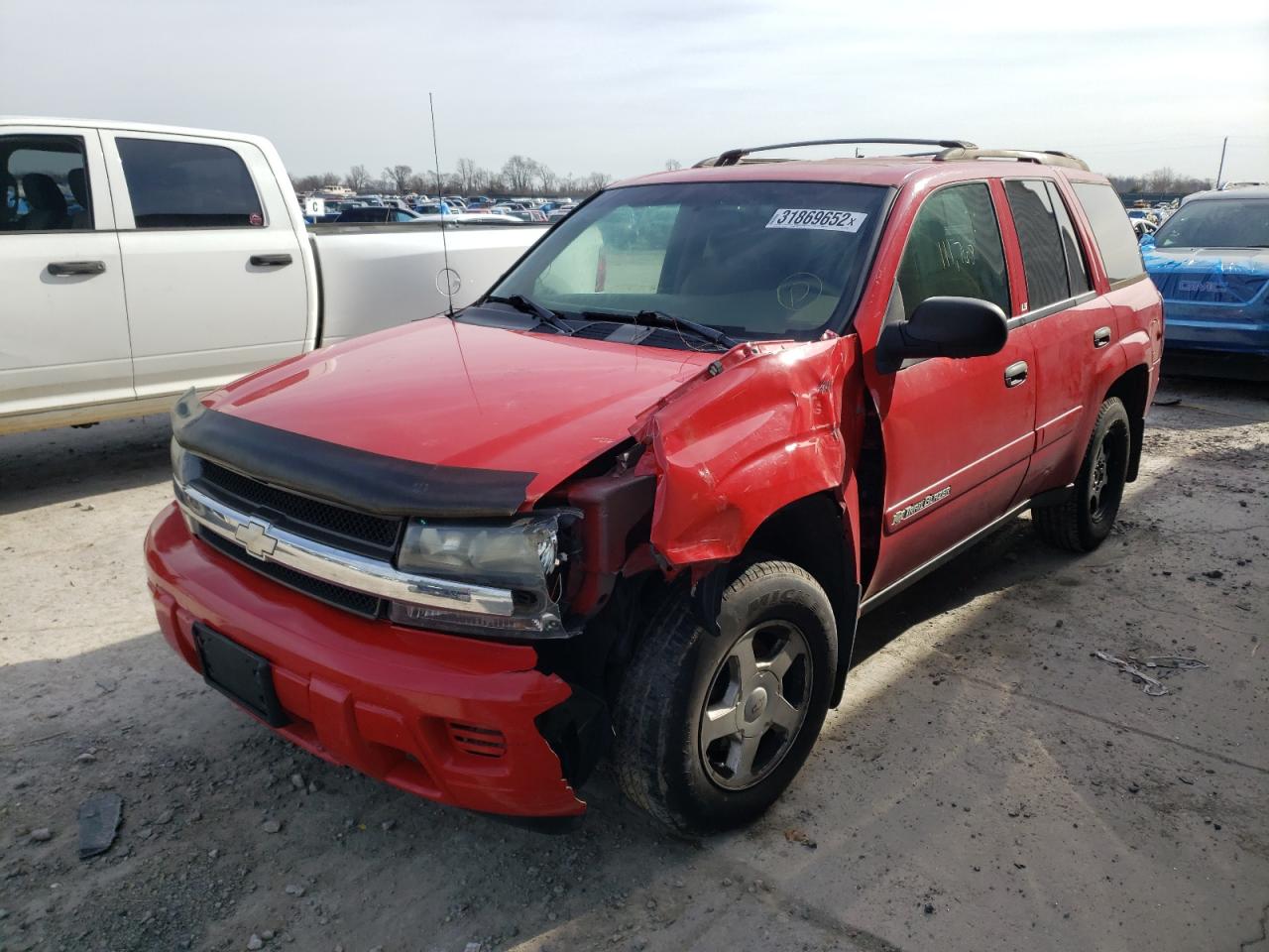 Photo 2 from auction – 2002 CHEVROLET TRAILBLAZE with VIN 1GNDS13S222299293