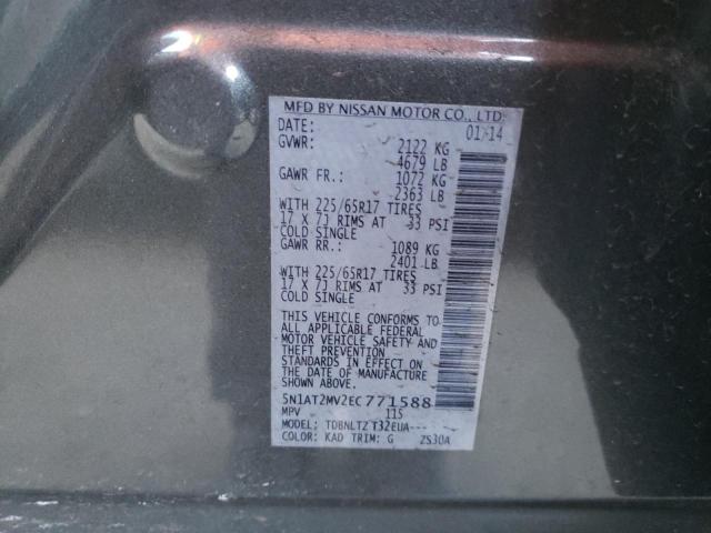 Photo 10 from auction – 2014 NISSAN ROGUE S with VIN 5N1AT2MV2EC771588