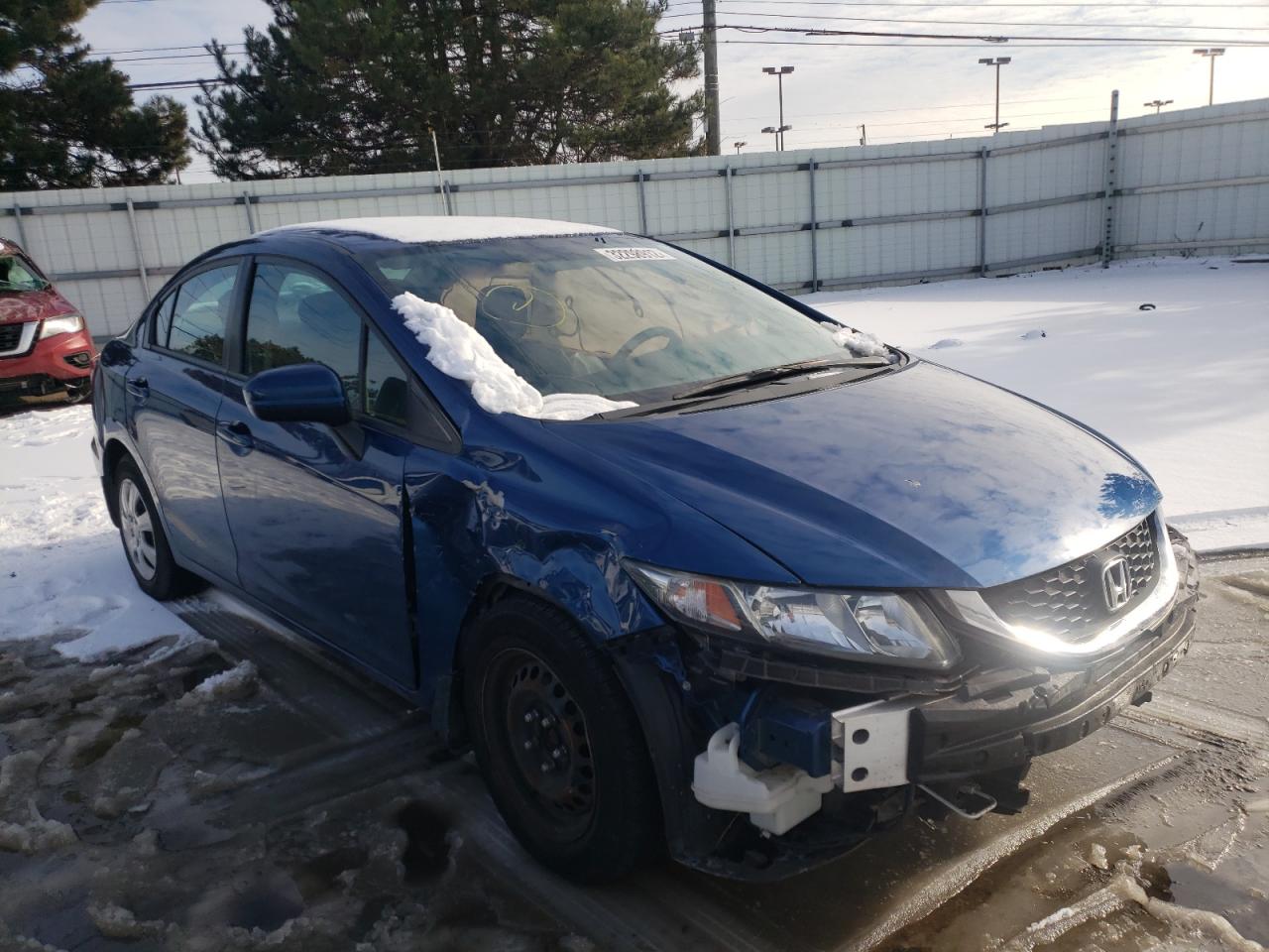 HONDA CIVIC LX 2014 with VIN 19XFB2F51EE049581 - Photo from auction
