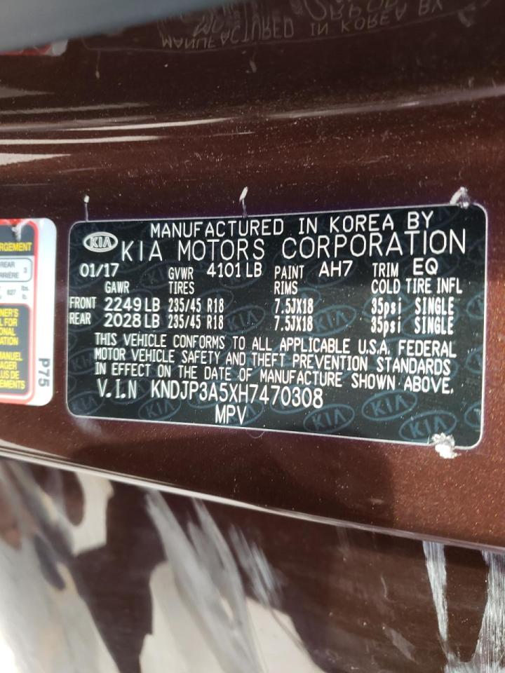 Photo 10 from auction – 2017 KIA SOUL + with VIN KNDJP3A5XH7470308