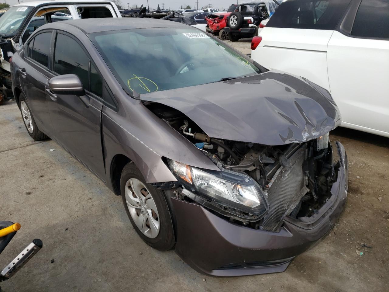 HONDA CIVIC LX 2015 with VIN 19XFB2F56FE017145 - Photo from auction