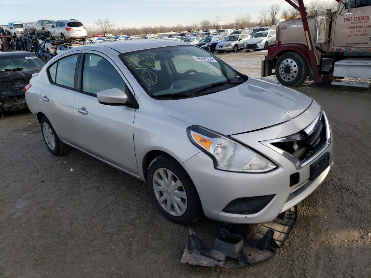 NISSAN VERSA S 2015 with VIN 3N1CN7AP9FL872324 - Photo from auction