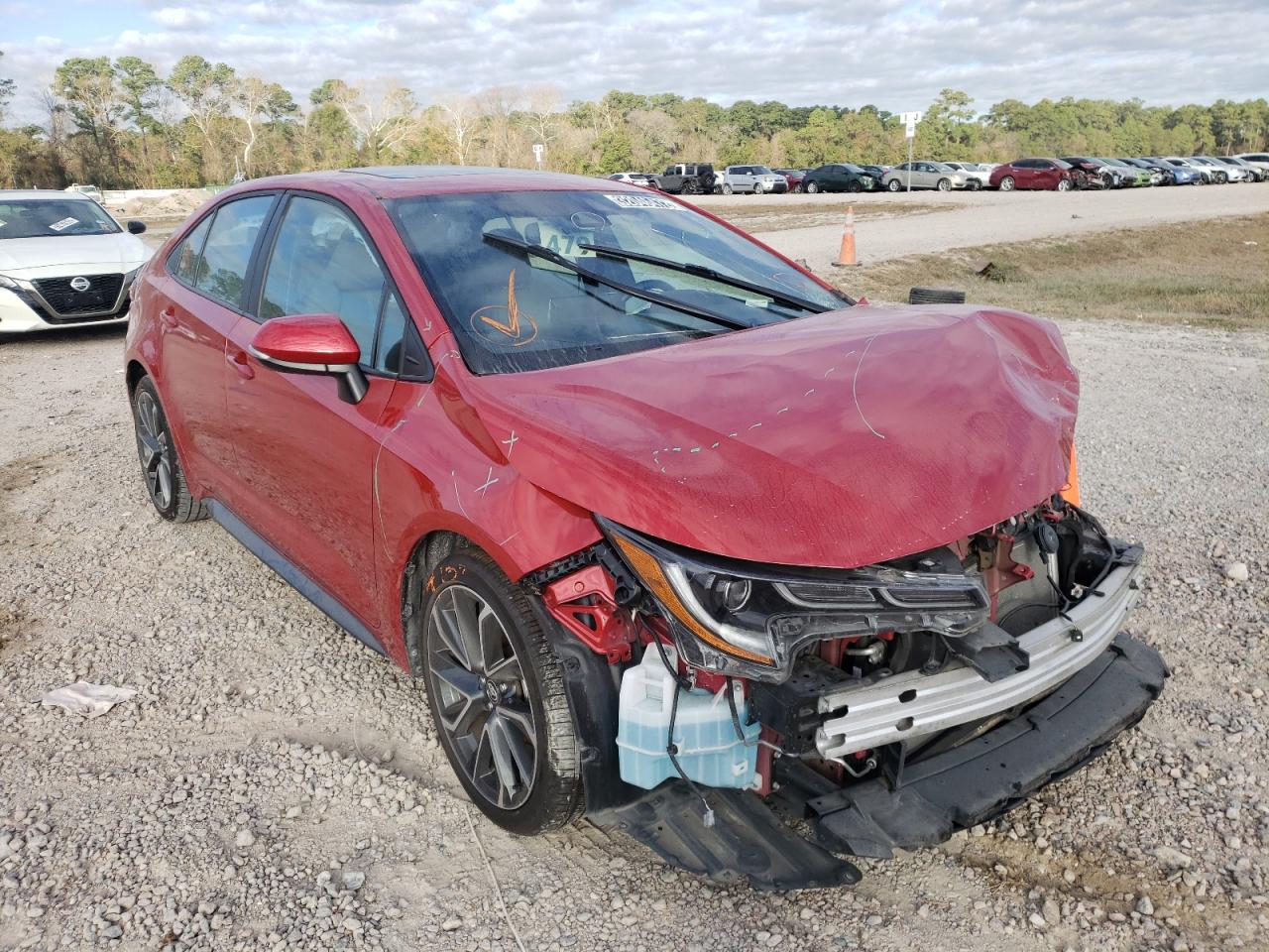 TOYOTA COROLLA SE 2020 with VIN 5YFP4RCE8LP034602 - Photo from auction
