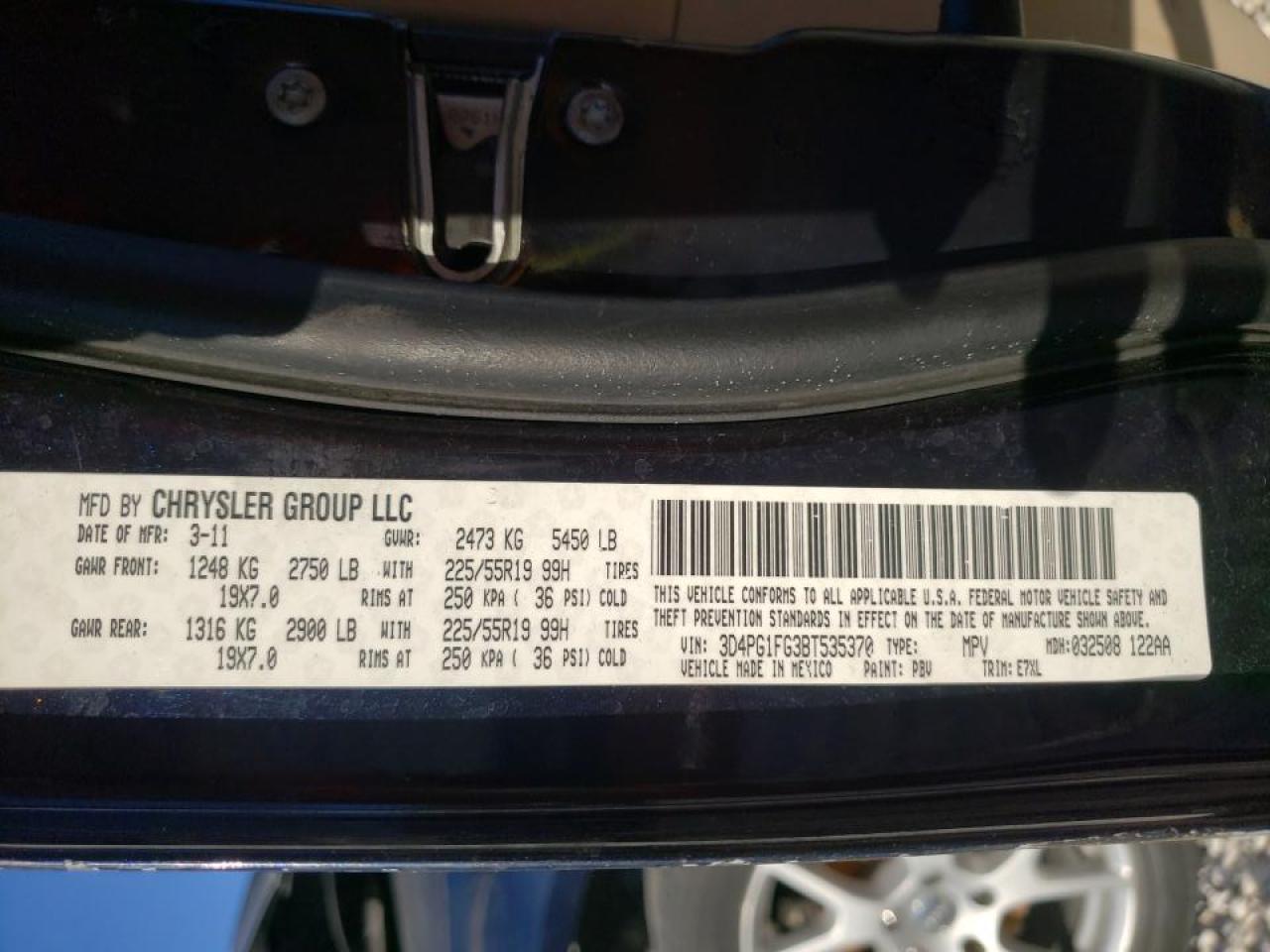 Photo 10 from auction – 2011 DODGE JOURNEY MA with VIN 3D4PG1FG3BT535370
