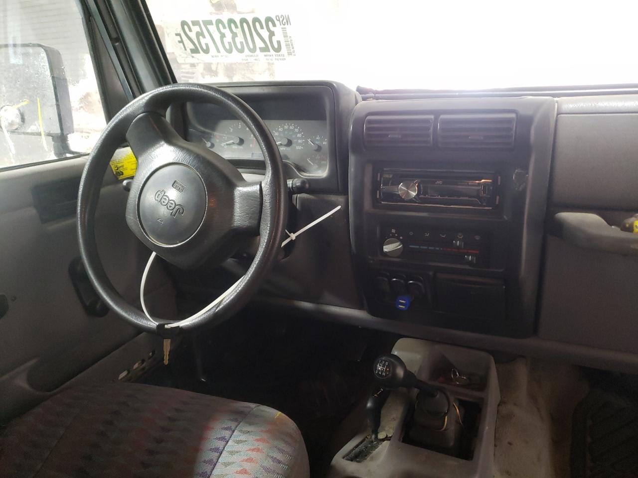 Photo 9 from auction – 1997 JEEP WRANGLER / with VIN 1J4FY19S8VP541190