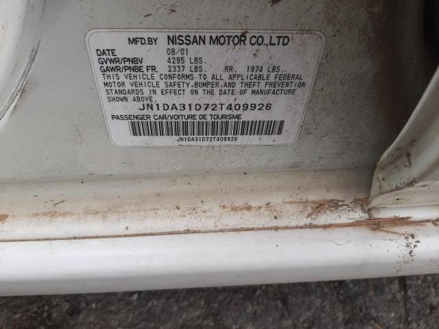 Photo 10 from auction – 2002 NISSAN MAXIMA GLE with VIN JN1DA31D72T409926