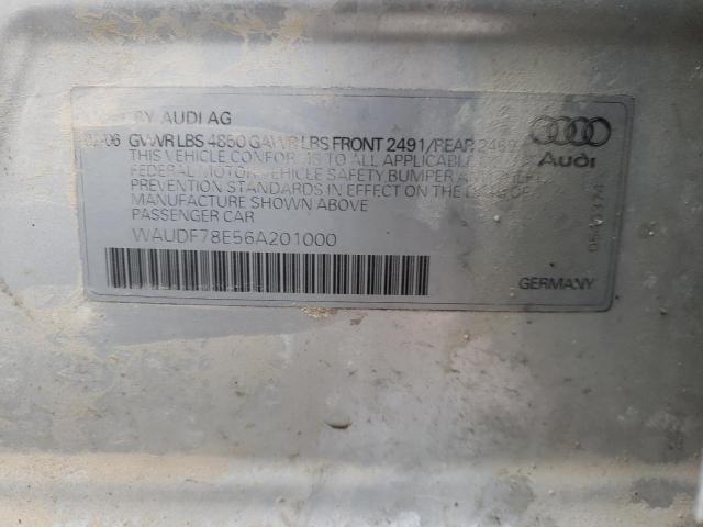 Photo 10 from auction – 2006 AUDI A4 2.0T QU with VIN WAUDF78E56A201000