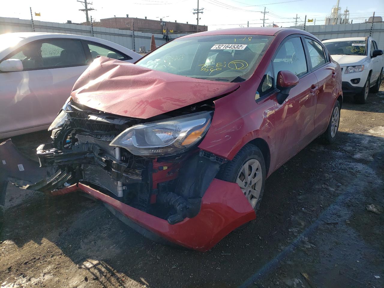 Photo 2 from auction – 2014 KIA RIO LX with VIN KNADM4A39E6361900