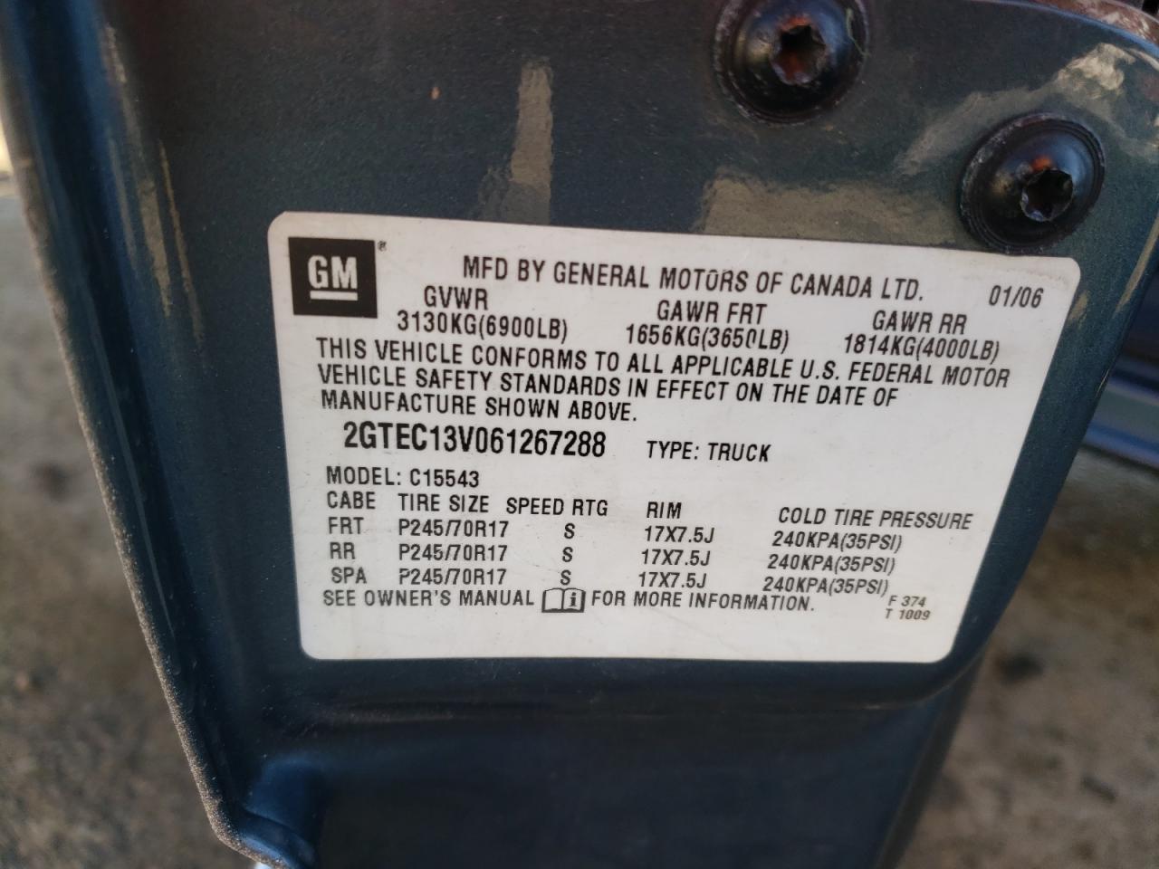Photo 10 from auction – 2006 GMC NEW SIERRA with VIN 2GTEC13V061267288