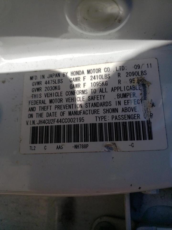 Photo 10 from auction – 2012 ACURA TSX with VIN JH4CU2F44CC002195