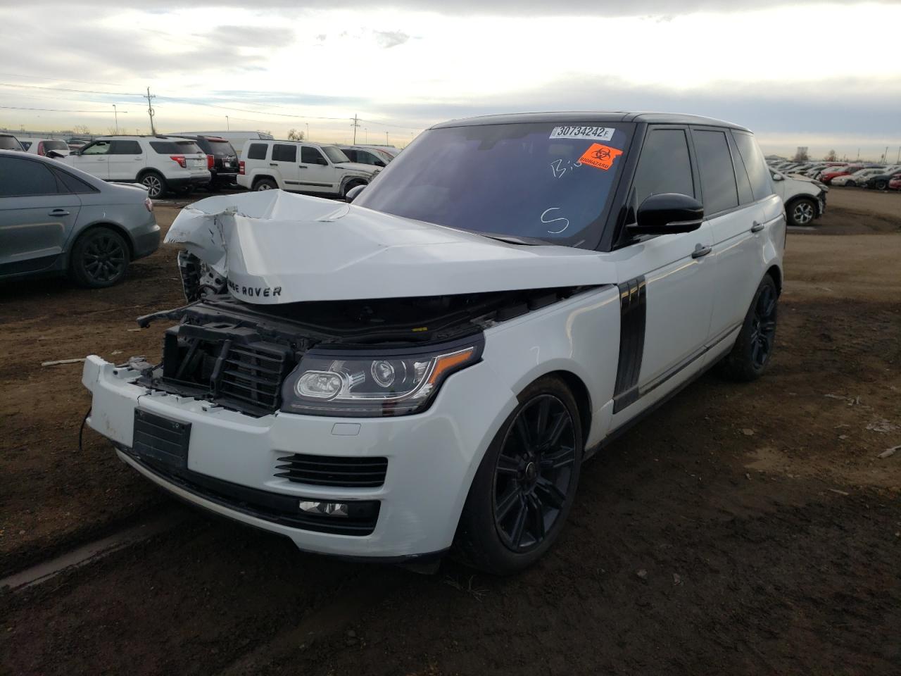 Photo 2 from auction – 2016 LAND ROVER RANGE ROVE with VIN SALGS2KFXGA250994