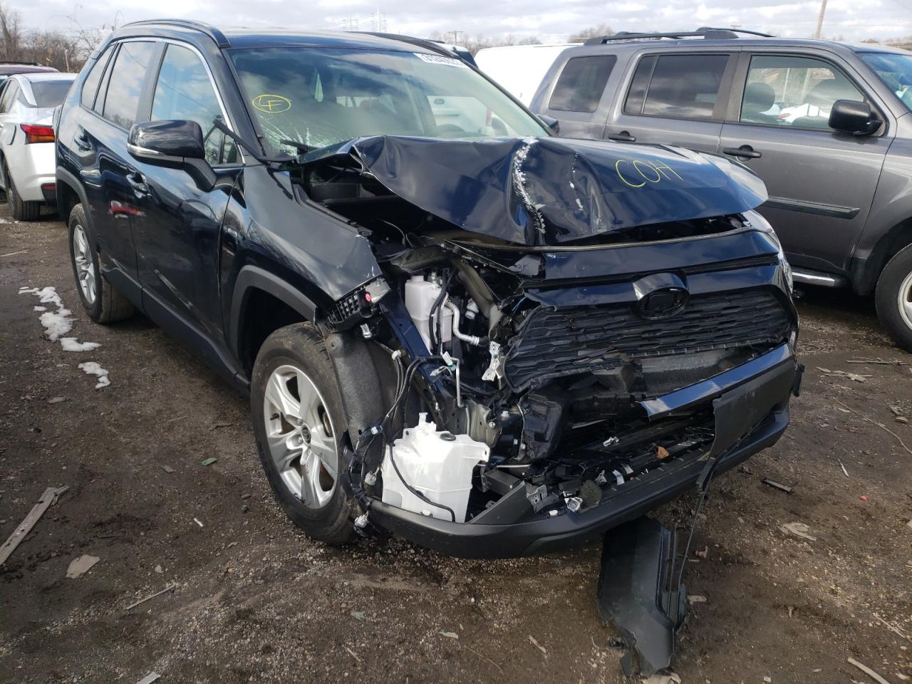 TOYOTA RAV4 XLE 2020 with VIN JTMP1RFV6LD059540 - Photo from auction