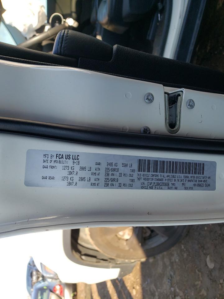Photo 10 from auction – 2019 JEEP CHEROKEE L with VIN 1C4PJMLB8KD293836