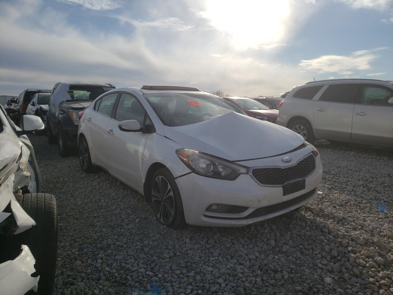 KIA FORTE EX 2014 with VIN KNAFZ4A89E5078831 - Photo from auction