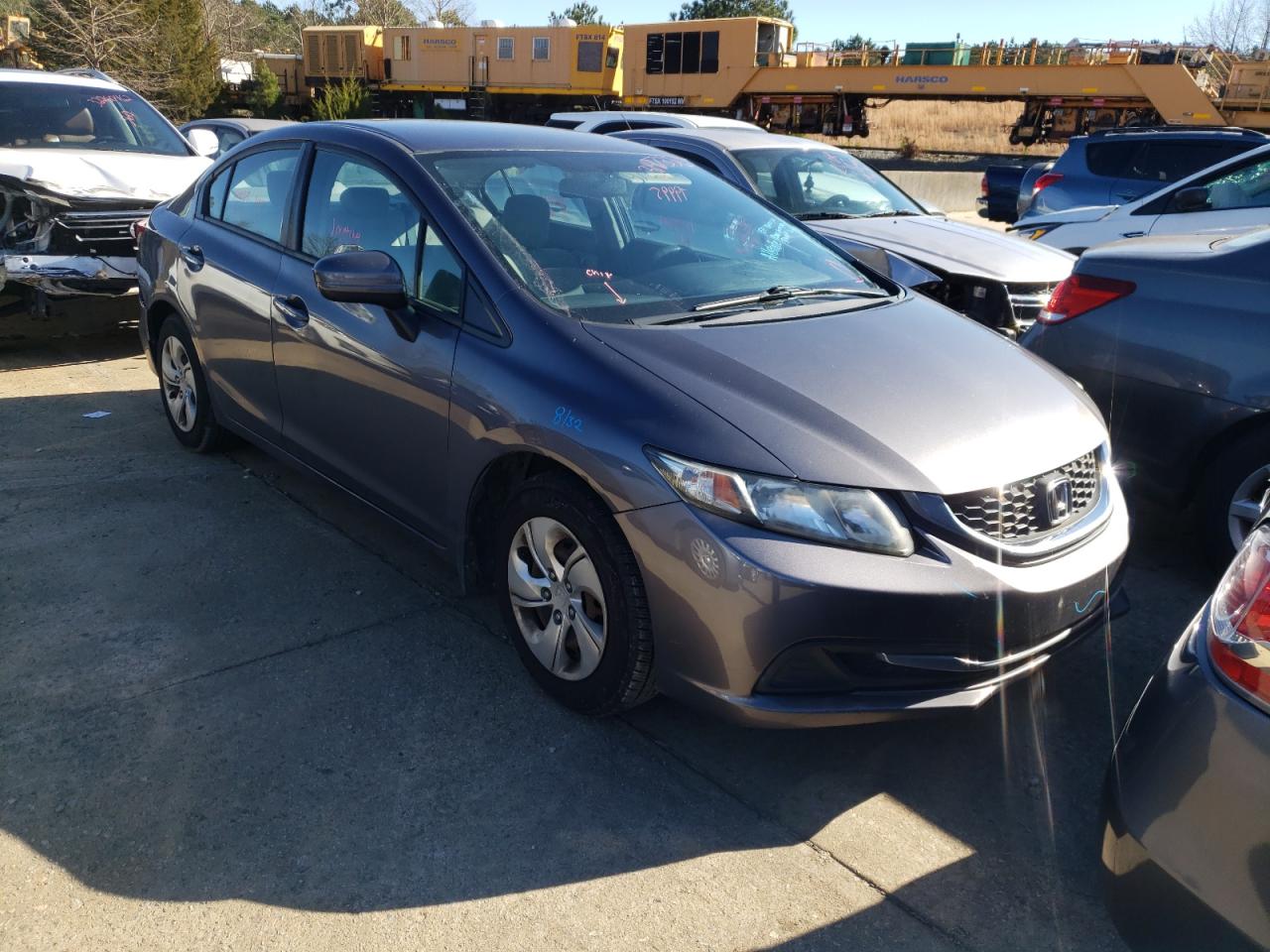 HONDA CIVIC LX 2015 with VIN 19XFB2F54FE009836 - Photo from auction