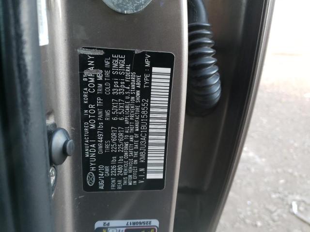 Photo 10 from auction – 2011 HYUNDAI TUCSON GLS with VIN KM8JU3AC1BU158552