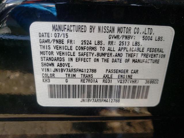 Photo 10 from auction – 2015 INFINITI Q50 BASE with VIN JN1BV7AR5FM412788