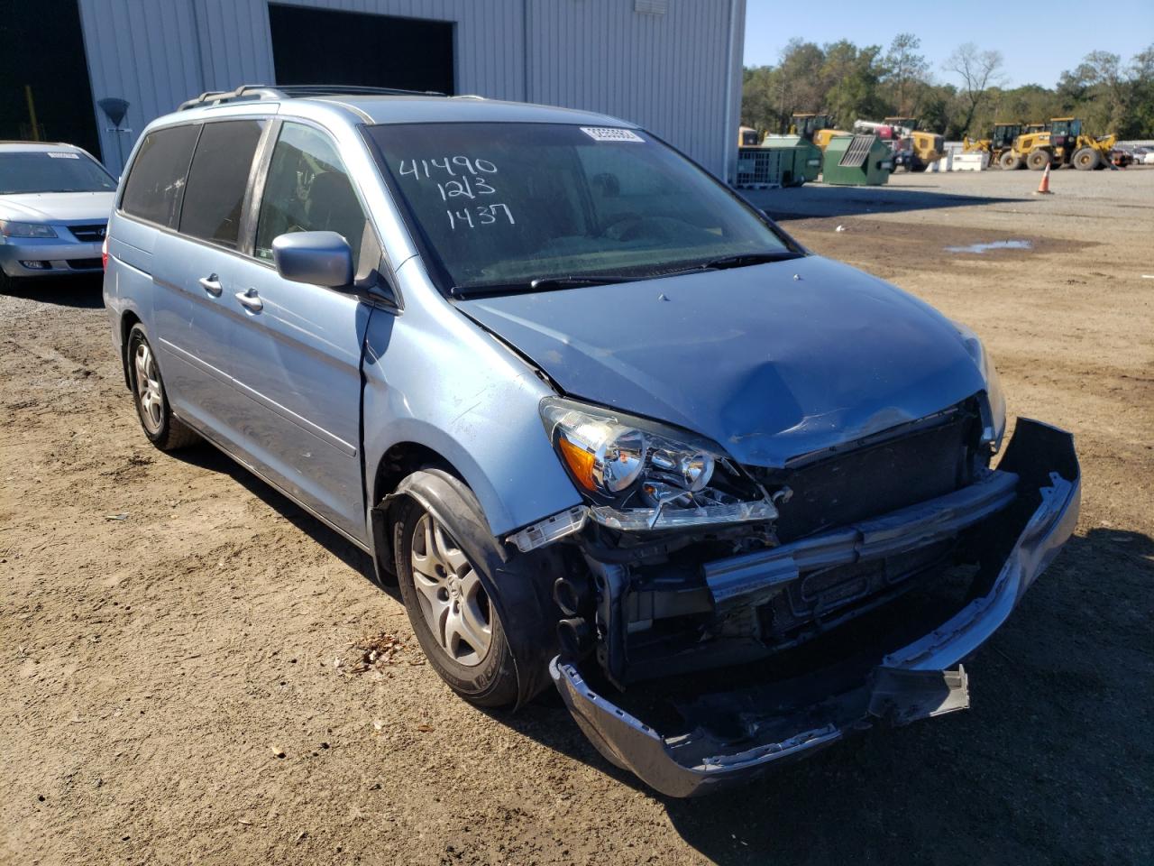 HONDA ODYSSEY EX 2006 with VIN 5FNRL38436B101437 - Photo from auction
