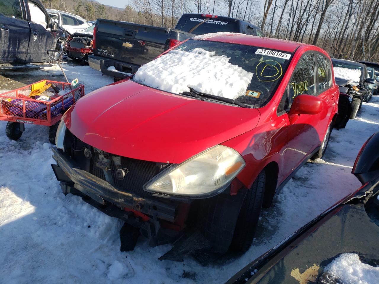Photo 2 from auction – 2007 NISSAN VERSA S with VIN 3N1BC13E47L352205