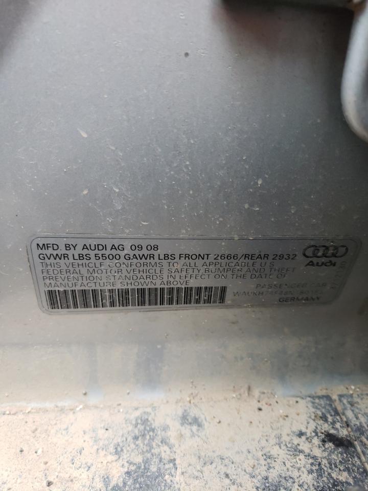 Photo 10 from auction – 2008 AUDI A6 AVANT Q with VIN WAUKH74F48N180183