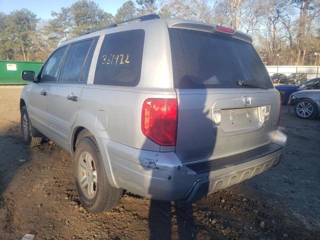 Photo 3 from auction – 2003 HONDA PILOT EXL with VIN 2HKYF18683H523533