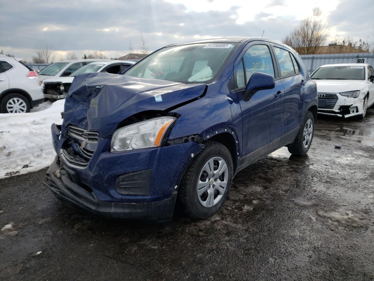 Photo 2 from auction – 2016 CHEVROLET TRAX LS with VIN 3GNCJKSB6GL254448